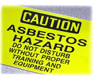 Caution Asbestos Hazard